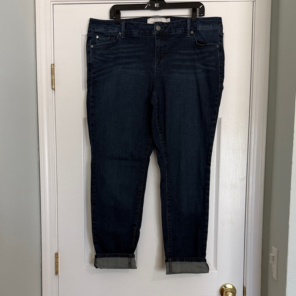 torrid Dark Indigo Boyfriend Jeans